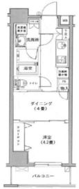 日神デュオステージ浅草三筋 10階 間取り図