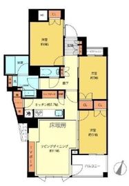 ブリリア東中野パークサイドヒルズ 5階 間取り図