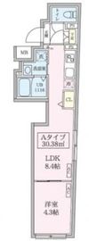 スカイコートリュクス品川大崎 201 間取り図