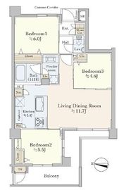 サンアリーナ市谷仲之町 4階 間取り図