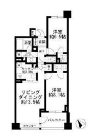 グランブリエ横濱山下公園 3階 間取り図