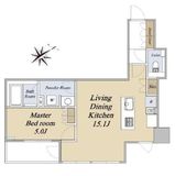 クレストコート旗の台 407 間取り図