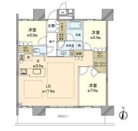 THE TOYOSU TOWER 23階 間取り図