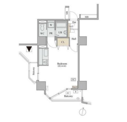 コラム神泉 102 間取り図