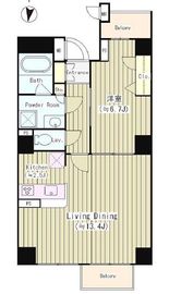 アロンジェ森下 602 間取り図