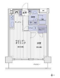 エスティメゾン大島 1410 間取り図