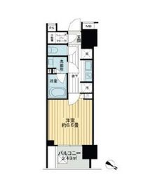 ライオンズ横濱関内レジデンス 10階 間取り図
