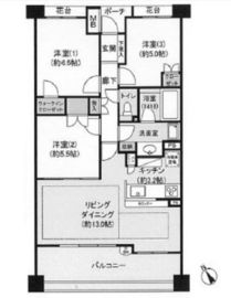 パークフォリア青葉台つつじが丘レジデンス 2階 間取り図