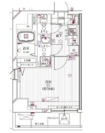 ガリシア清澄白河 3階 間取り図
