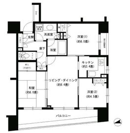 パークキューブ浅草田原町 1204 間取り図