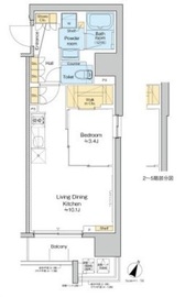 プラウドフラット大井町 203 間取り図