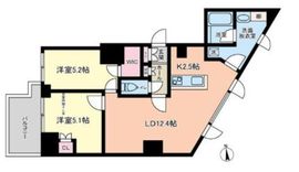 ヴィアーレ四谷 701 間取り図