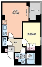 ヴィアーレ四谷 303 間取り図