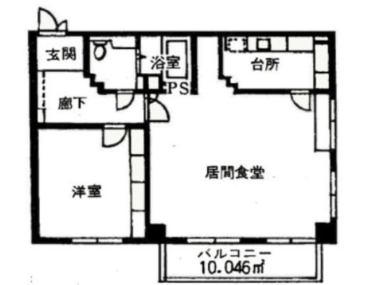 エクサス六番町 303 間取り図