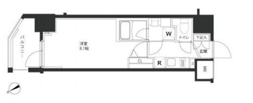ジェノヴィア新宿御苑グリーンヴェール 10階 間取り図