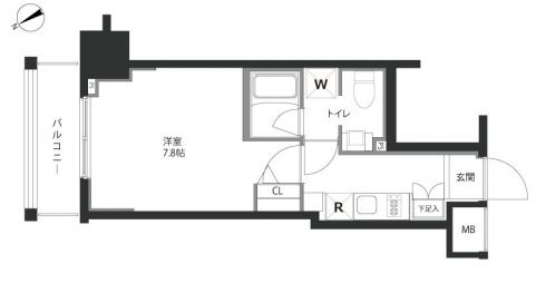 ジェノヴィア新宿御苑グリーンヴェール 9階 間取り図