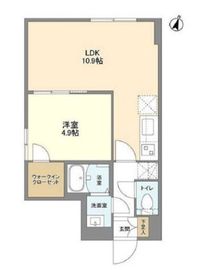 ウェルスクエア駒場東大前 101 間取り図