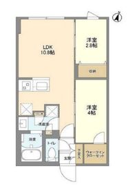 ウェルスクエア駒場東大前 204 間取り図