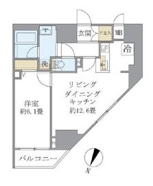 エレミ本蓮沼 1201 間取り図