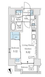 イプセ御成門 601 間取り図