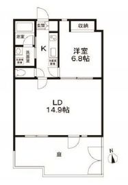 エルミタージュ早稲田町 101 間取り図
