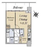シティタワー新宿 5階 間取り図