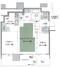 シティタワーズ板橋大山サウスタワー 507 間取り図