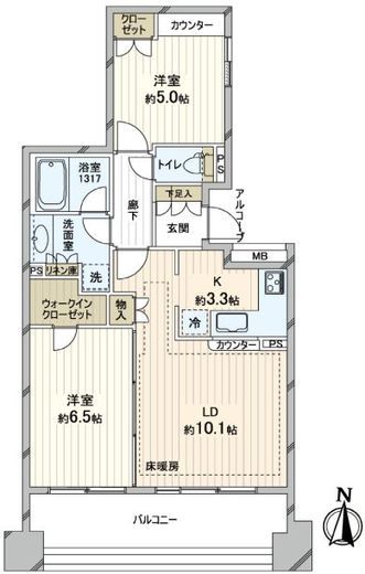 クレアシティ木場 7階 間取り図