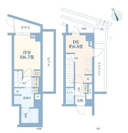 オープンレジデンシア目白フロントコート 1階 間取り図