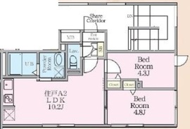 HJクラウンⅠ 301 間取り図