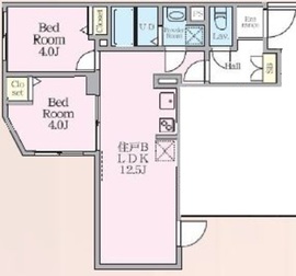 HJクラウンⅠ 303 間取り図
