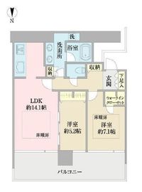 M.M.TOWERS the South (エムエムタワーズ・ザ・サウス) 25階 間取り図