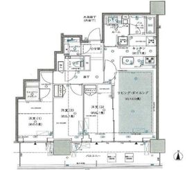 シティタワー国分寺ザ・ツインウエスト 22階 間取り図