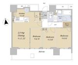 シティタワーズ板橋大山サウスタワー 1804 間取り図