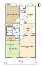 オーキッドレジデンス港北綱島イースト 202 間取り図