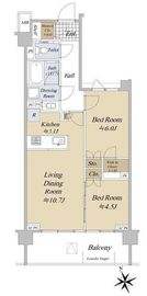 ローレルコート杉並松庵 3階 間取り図