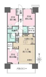 猿江恩賜公園レジデンス 6階 間取り図