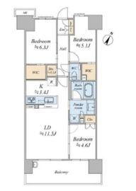 プレミスト東京王子 15階 間取り図