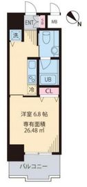 マノワール駒沢 404 間取り図