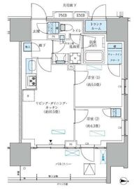 パークアクシス西大島コンフォートスクエア 1413 間取り図