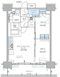 パークアクシス西大島コンフォートスクエア 1304 間取り図