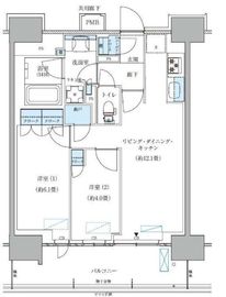 パークアクシス西大島コンフォートスクエア 1303 間取り図