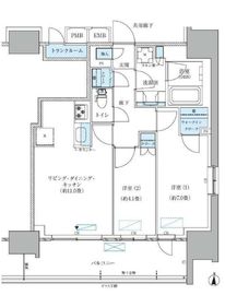 パークアクシス西大島コンフォートスクエア 1307 間取り図