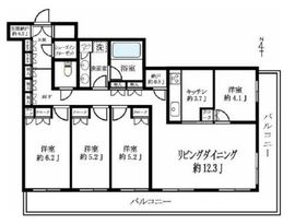 ラゾーナ川崎レジデンス 30階 間取り図