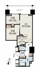 ザ・パークハウス市ヶ谷 3階 間取り図