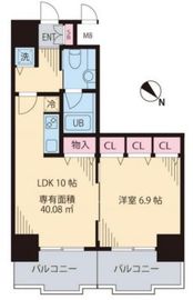 マノワール駒沢 803 間取り図