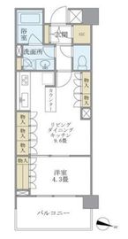 ブリリア神楽坂id 4階 間取り図