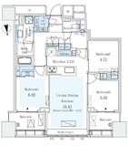 パークコートザ・三番町ハウス 9階 間取り図