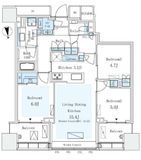 パークコートザ・三番町ハウス 6階 間取り図