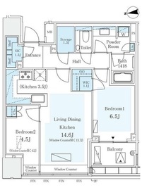パークコートザ・三番町ハウス 3階 間取り図